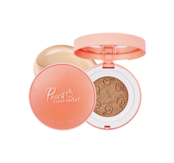 Peach Cover Velvet Cushion